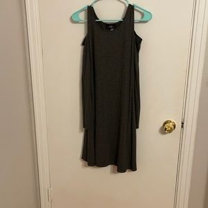 Gray long sleeve dress